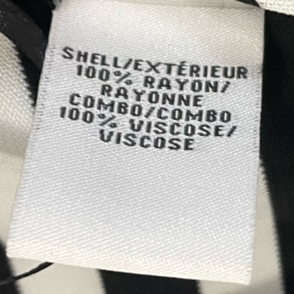 NWT DVF Diane Von Furstenberg Julian Two wrap dress black and white stripe - Picture 9 of 10